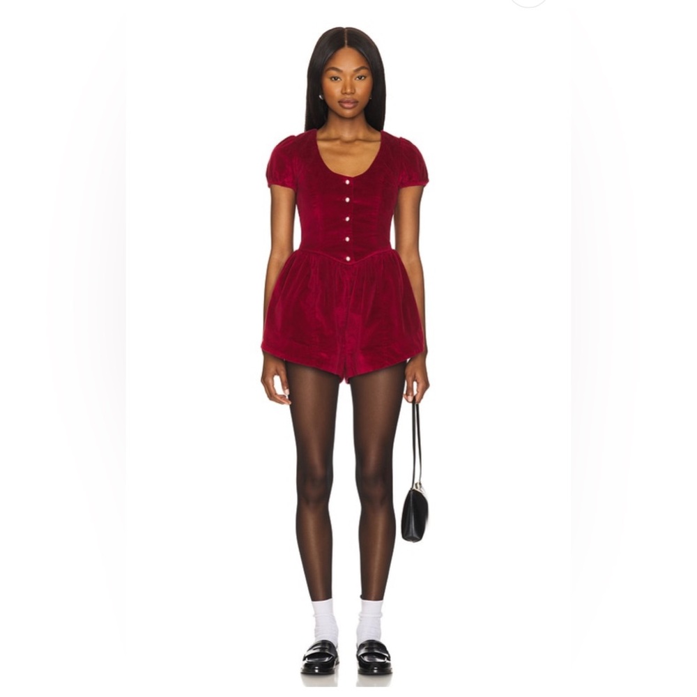 Brand New Free People Cherry Romper Small
